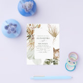 Budget Pampas Grass Bohemisch Boho Tropical Weddin Flyer (Einzeln)