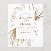 Budget Pampas Grass Bohemisch Boho Wedding (Vorderseite)