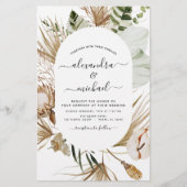 Budget Pampas Grass Bohemisch Eukalyptus Wedding (Vorderseite)