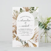 Budget Pampas Grass Bohemisch Eukalyptus Wedding (Stehend Vorderseite)