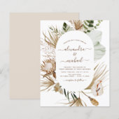 Budget Pampas Grass Bohemisch Eukalyptus Wedding (Vorne/Hinten)