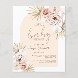 Budget Pampas Grass Boho Bohemisch Baby Dusche