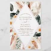 Budget Pampas Grass Boho Eukalyptus Wedding (Vorderseite)