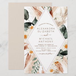 Budget Pampas Grass Boho Eukalyptus Wedding