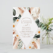 Budget Pampas Grass Boho Eukalyptus Wedding (Stehend Vorderseite)