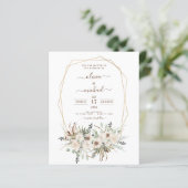 Budget Pampas Grass Boho Eukalyptus Wedding (Stehend Vorderseite)