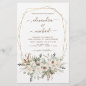 Budget Pampas Grass Boho Eukalyptus Wedding (Vorderseite)
