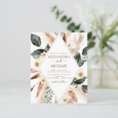 Budget Pampas Grass Boho Eukalyptus Wedding (Stehend Vorderseite)