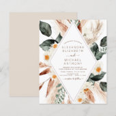 Budget Pampas Grass Boho Eukalyptus Wedding (Vorne/Hinten)