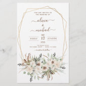 Budget Pampas Grass Boho Eukalyptus Wedding (Vorderseite)