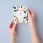 Budget Pampas Grass Boho Eukalyptus Wedding Flyer (Gruppe)