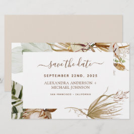 Budget Pampas Grass Boho Save the Date