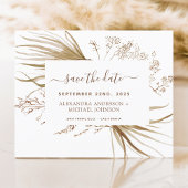 Budget Pampas Grass Boho Save the Date