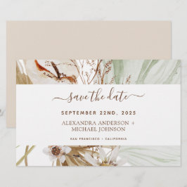 Budget Pampas Grass Boho Save the Date