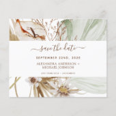 Budget Pampas Grass Boho Save the Date Flyer (Vorne)
