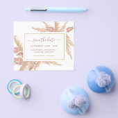 Budget Pampas Grass Boho Save the Date Flyer (Einzeln)
