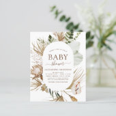 Budget Pampas Grass Boho Tropical Baby Dusche (Stehend Vorderseite)