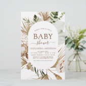 Budget Pampas Grass Boho Tropical Baby Dusche (Stehend Vorderseite)