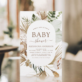 Budget Pampas Grass Boho Tropical Baby Dusche
