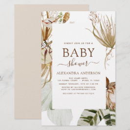 Budget Pampas Grass Boho Tropical Baby Dusche
