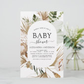 Budget Pampas Grass Boho Tropical Baby Dusche (Stehend Vorderseite)
