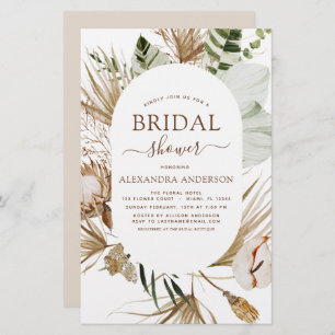 Budget Pampas Grass Boho Tropical Brautparty