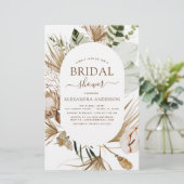 Budget Pampas Grass Boho Tropical Brautparty (Stehend Vorderseite)