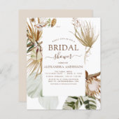Budget Pampas Grass Boho Tropical Brautparty (Vorne/Hinten)
