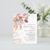 Budget Pampas Grass Botanical Script Brautparty (Stehend Vorderseite)