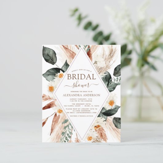 Budget Pampas Grass Brautparty Boho Eucalyptus (Stehend Vorderseite)