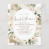 Budget Pampas Grass Brautparty Boho Eucalyptus Flyer (Vorne)