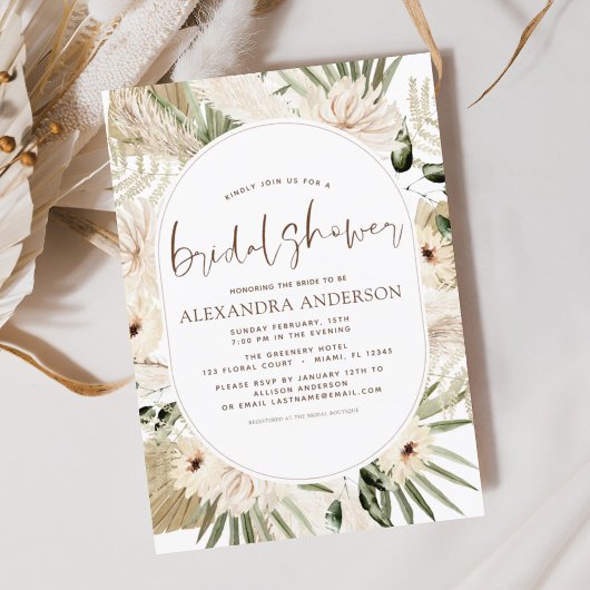 Budget Pampas Grass Brautparty Boho Eucalyptus Flyer