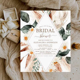 Budget Pampas Grass Brautparty Boho Eucalyptus Flyer