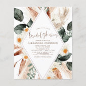 Budget Pampas Grass Brautparty Boho Eucalyptus Flyer (Vorne)