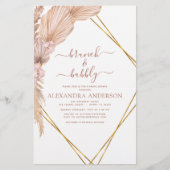 Budget Pampas Grass Brunch Bubbly Boho (Vorderseite)