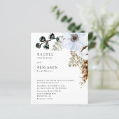 Budget Pampas Grass Elegant Boho Wedding Floral (Stehend Vorderseite)