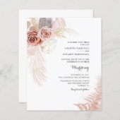 Budget Pampas Grass Floral Terracotta Tan Wedding (Vorne/Hinten)