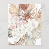 Budget Pampas Grass Floral Tropischer Dschungel Flyer (Hinten)
