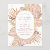 Budget Pampas Grass Foto Boho Tropical Wedding (Vorderseite)