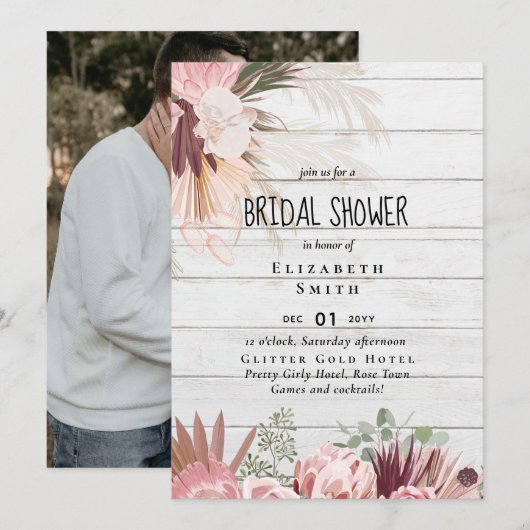 BUDGET Pampas Grass FOTO Brautparty laden (Vorne/Hinten)