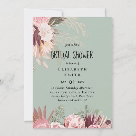 BUDGET Pampas Grass FOTO Brautparty laden (Vorderseite)