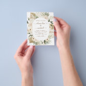 Budget Pampas Grass Foto Picture Boho Wedding Flyer (Gruppe)