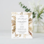 Budget Pampas Grass & Gold Boho Hochzeit (Stehend Vorderseite)