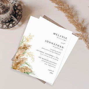 Budget Pampas Grass & Gold Hochzeit 2