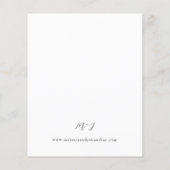 Budget Pampas Grass & Gold Hochzeit 2 Flyer (Hinten)