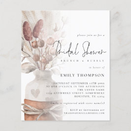 Budget Pampas Grass Overlay Brautparty Einladung