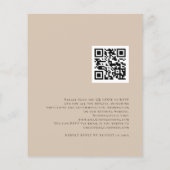 Budget Pampas Grass Overlay QR Code Einladung Hoch (Rückseite)