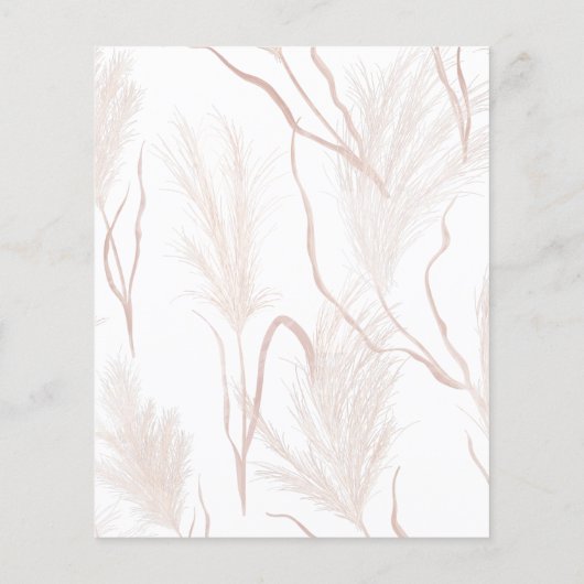 Budget Pampas Grass Terracotta Brautparty (Rückseite)