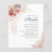 Budget Pampas Grass Terracotta Brautparty (Vorderseite)