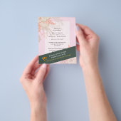 BUDGET Pampas Grass Terracotta Rosa Hochzeit Einla Flyer (Gruppe)